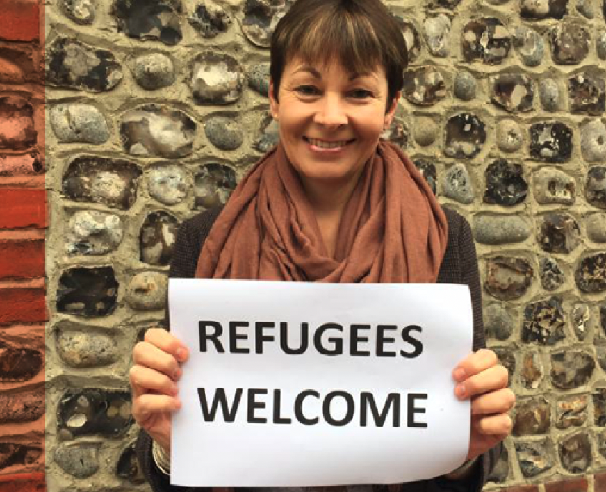 Caroline Lucas - Refugees Welcome