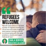 The talk today will be on the total number of migrants entering the UK but we must never forget that every person coming to the UK is a human being with the same ambitions, dreams and hopes that we all have. - Carla Denyer