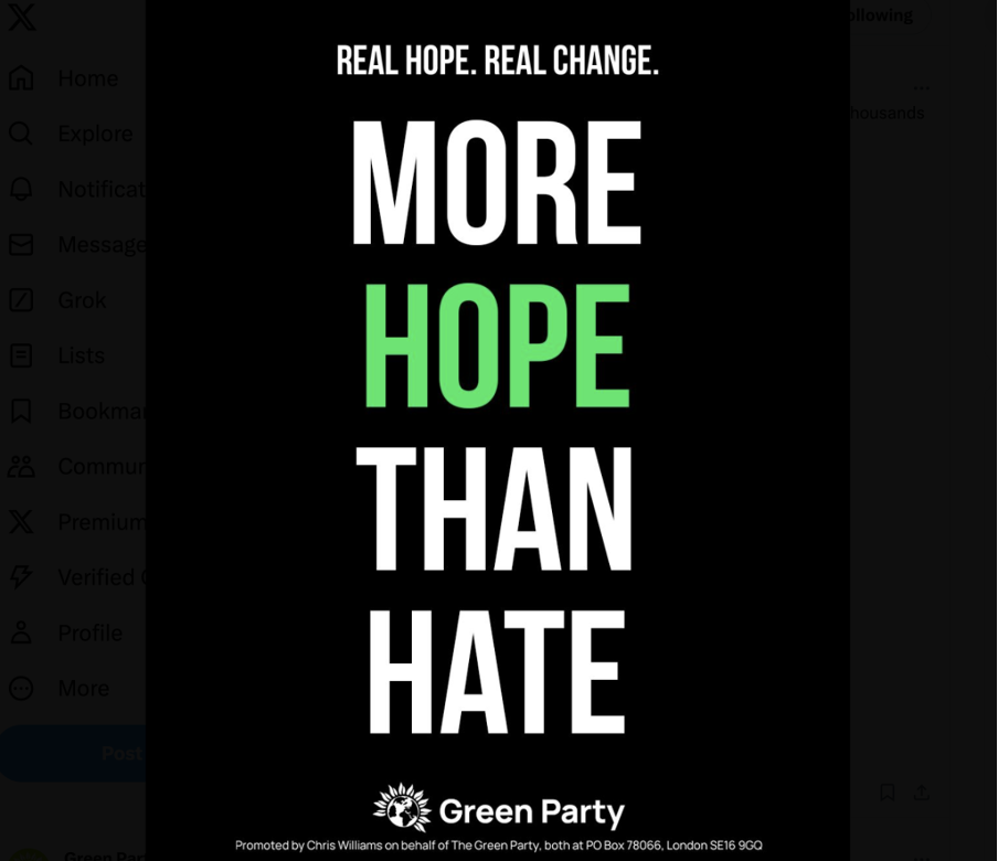 More hope than hate